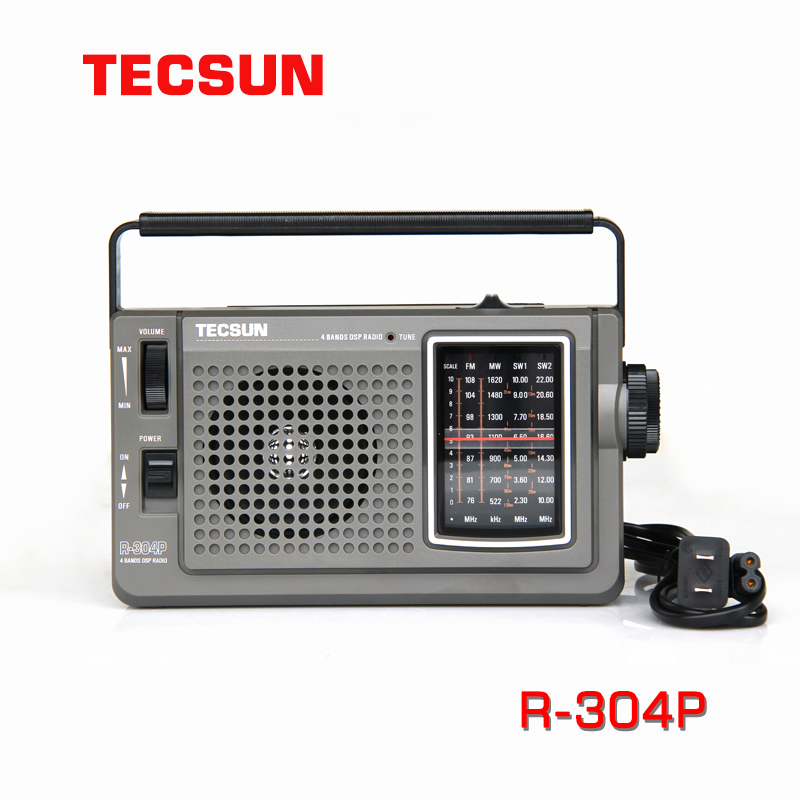 TECSUN/德生R-304P便携式交直流调频 中波 短波DSP数字解调收音机