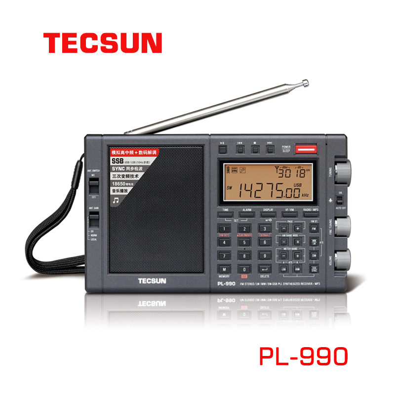 PL-990便携式调频/中波/短波/单边带收音机/音乐播放